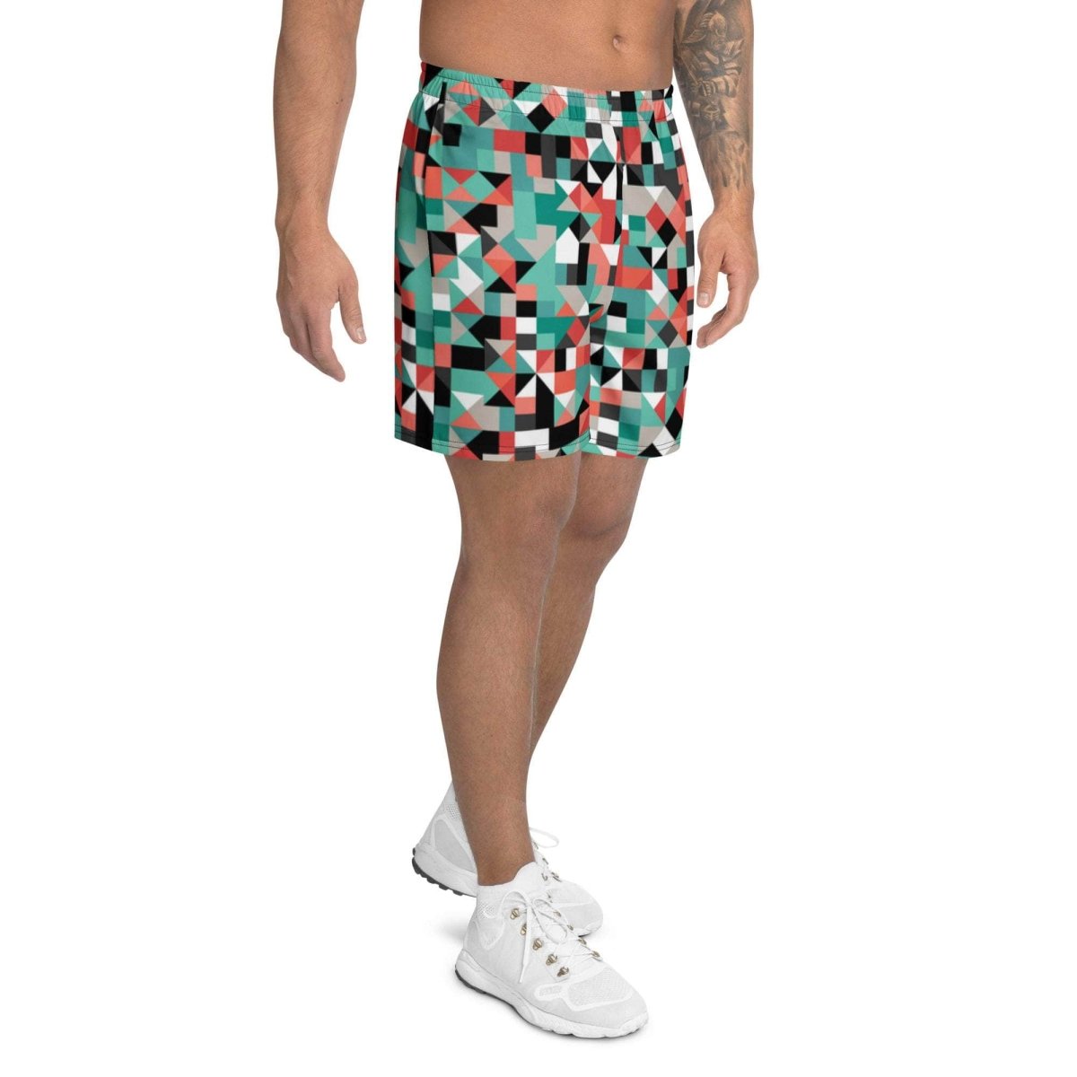 Pixel Clash Long Shorts - unik.fashion