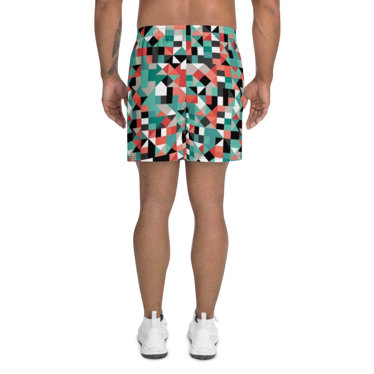 Pixel Clash Long Shorts - unik.fashion
