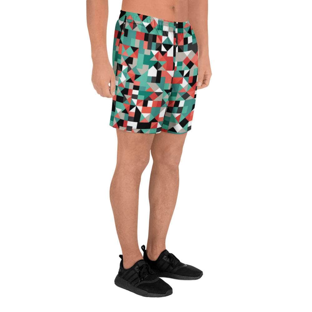 Pixel Clash Long Shorts - unik.fashion