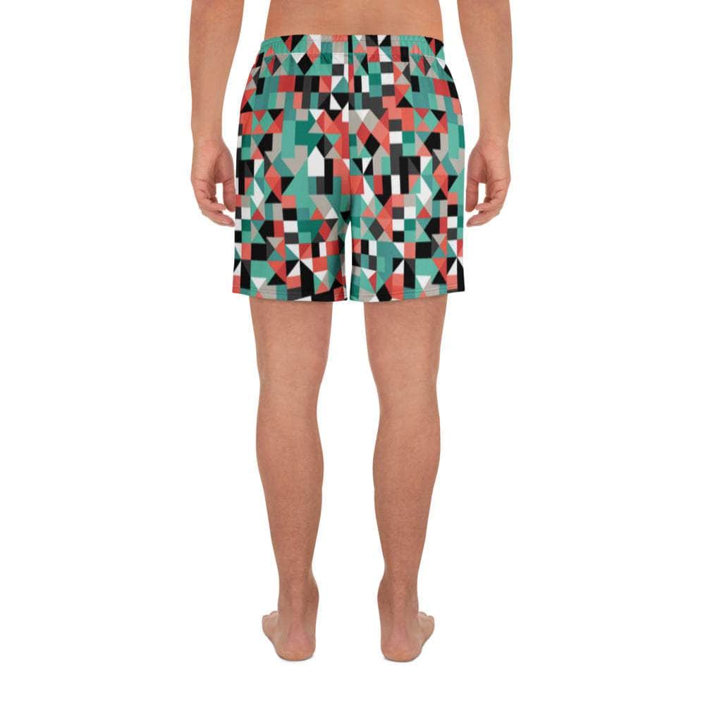 Pixel Clash Long Shorts - unik.fashion