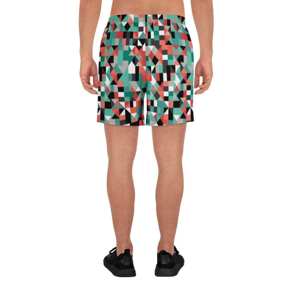 Pixel Clash Long Shorts - unik.fashion