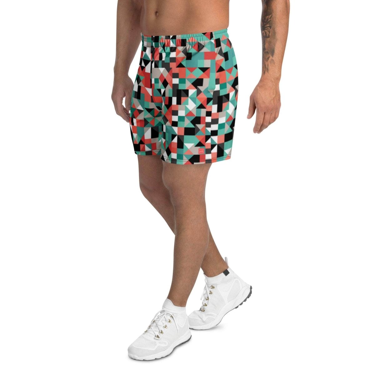 Pixel Clash Long Shorts - unik.fashion