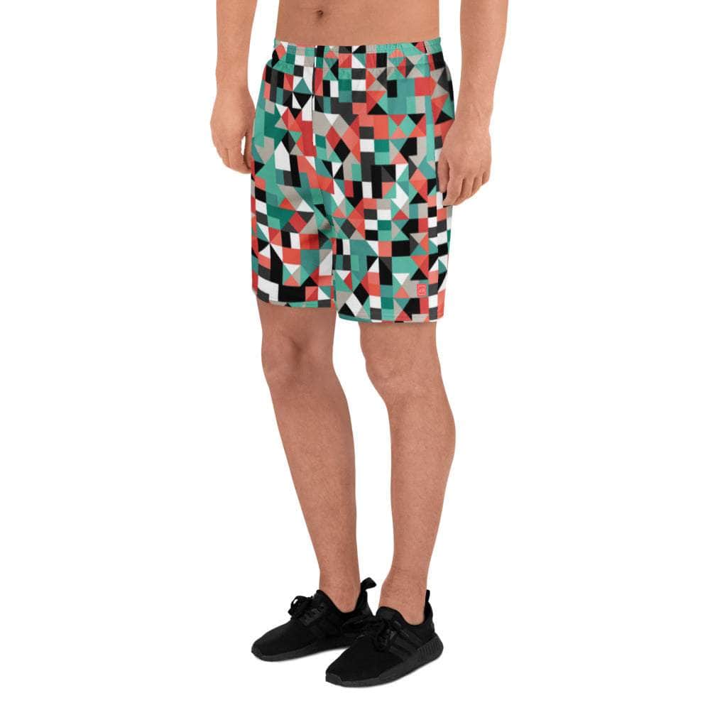 Pixel Clash Long Shorts - unik.fashion
