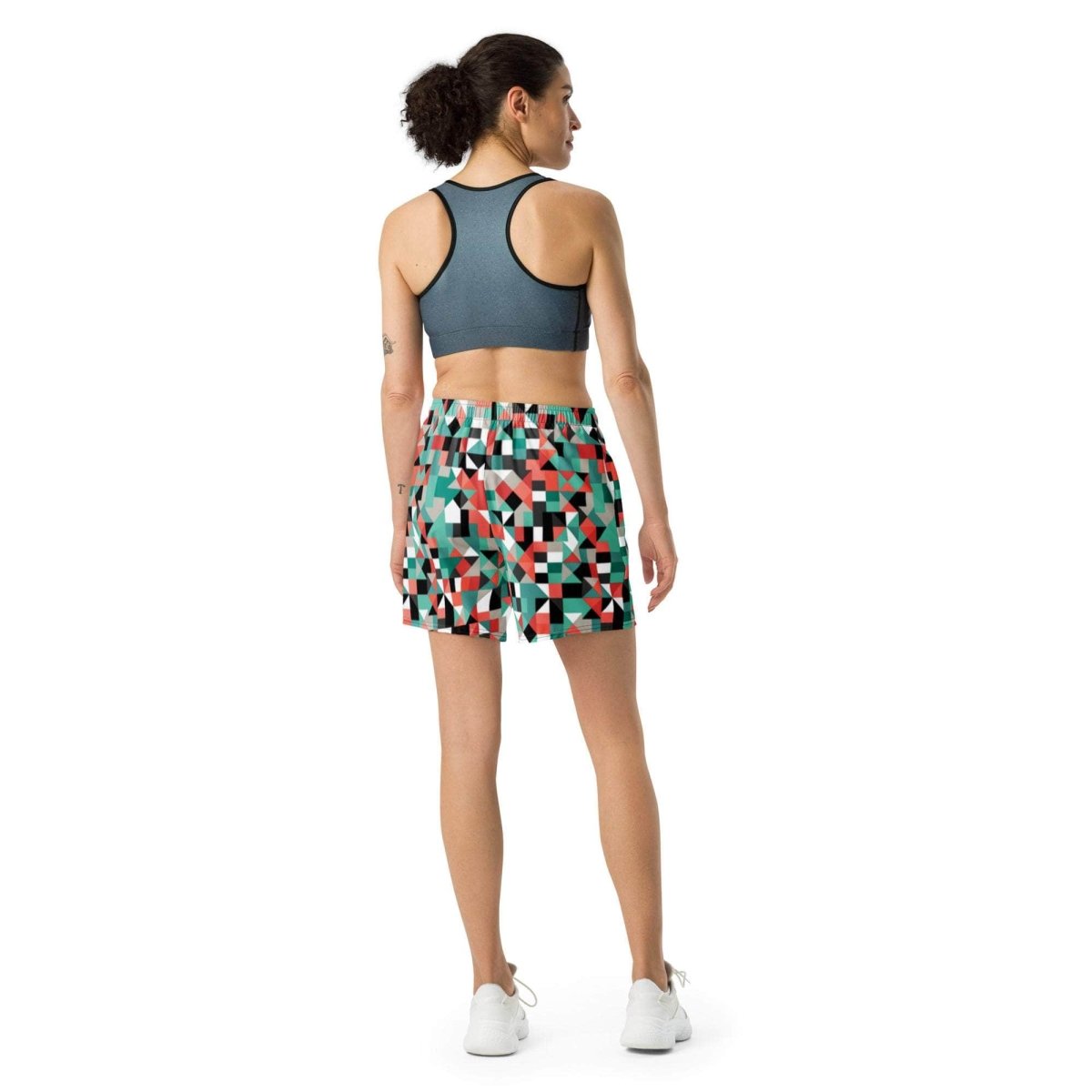 Pixel Clash Long Shorts - unik.fashion