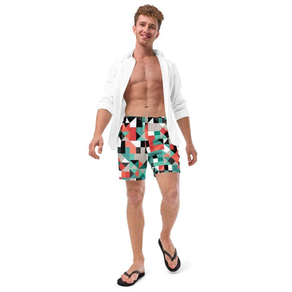 unik.fashion Pixel Clash Swim Trunks