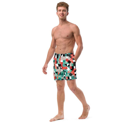 unik.fashion Pixel Clash Swim Trunks