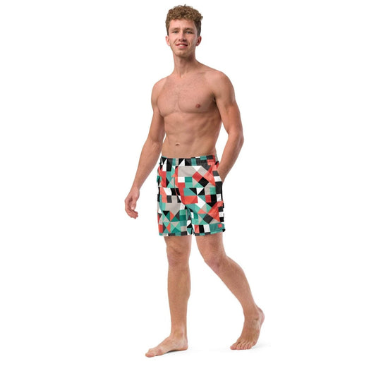 unik.fashion Pixel Clash Swim Trunks