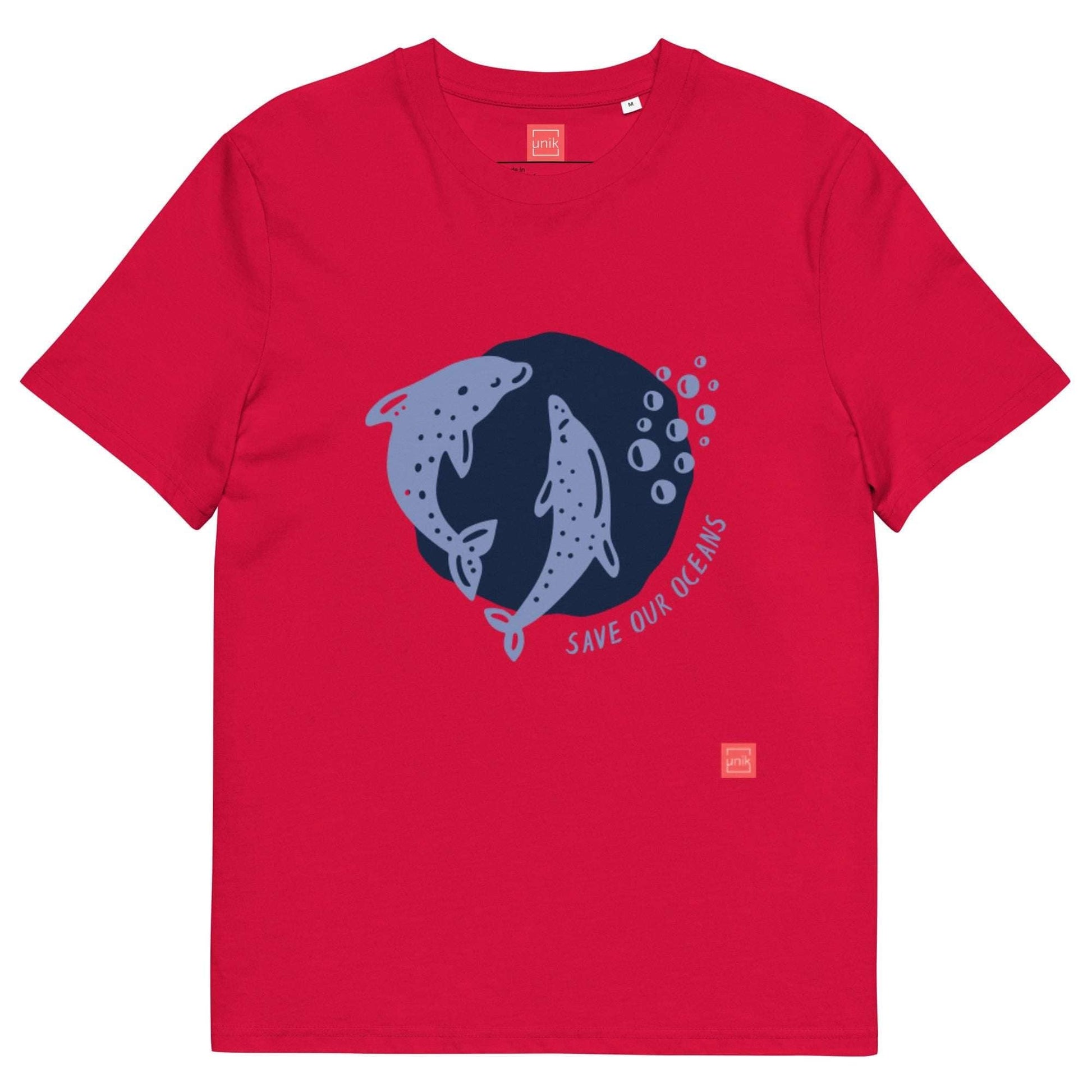 unik.fashion Red / S Dolphin t-shirt