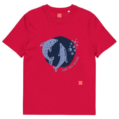 unik.fashion Red / S Dolphin t-shirt