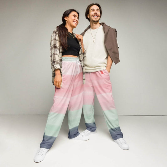 unik.fashion Sunset Foam Wide-leg joggers