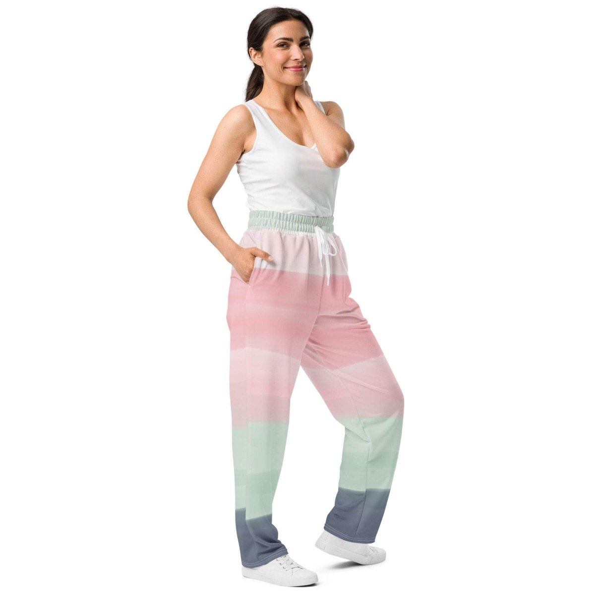 Sunset Foam Wide-leg joggers - unik.fashion