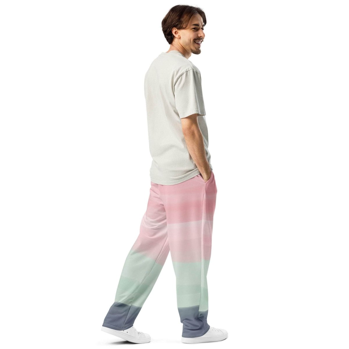 Sunset Foam Wide-leg joggers - unik.fashion