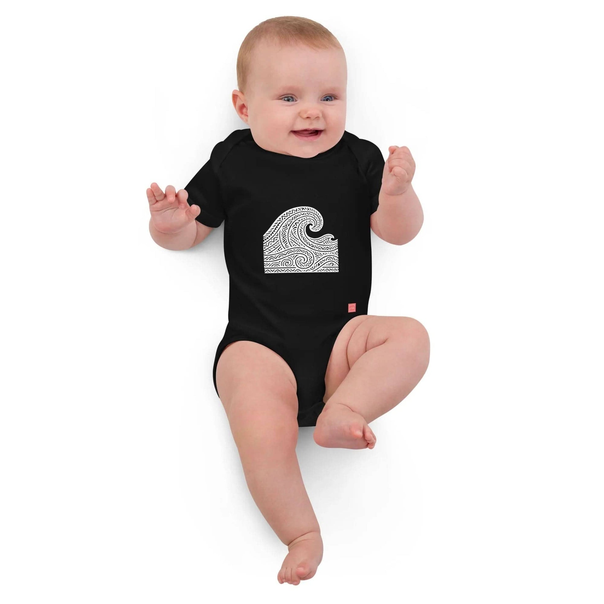 Waves baby bodysuit - unik.fashion