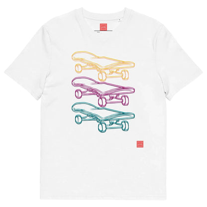 unik.fashion White / S Skate  t-shirt